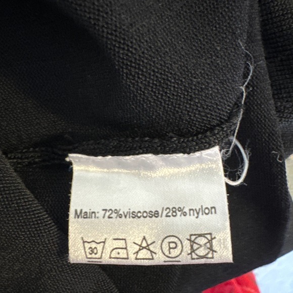 Sao Paulo Black Stretch Tank Sweater Metal Buckle Design at Chest Size 6 - Picture 5 of 10